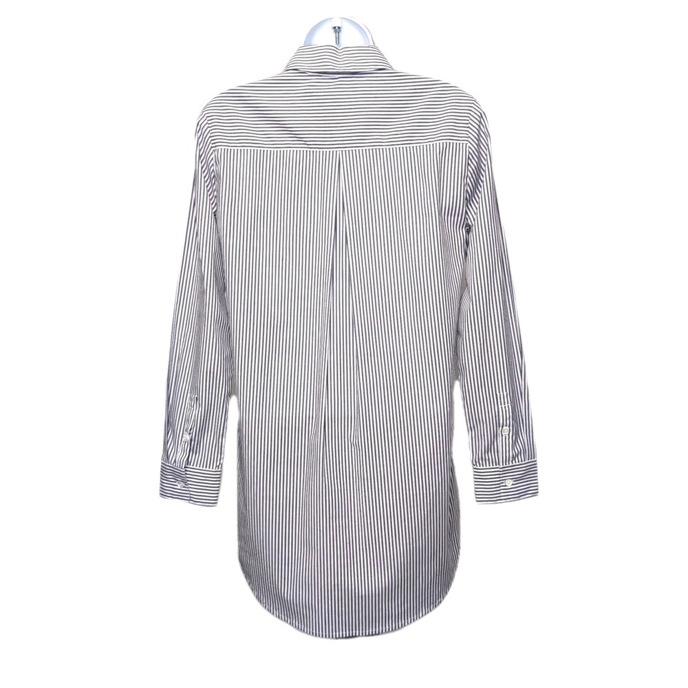 J. McLaughlin Arissa Tunic Dress Sz XS Purple White Striped Long Sleeve NEW NWT - Picture 4 of 16